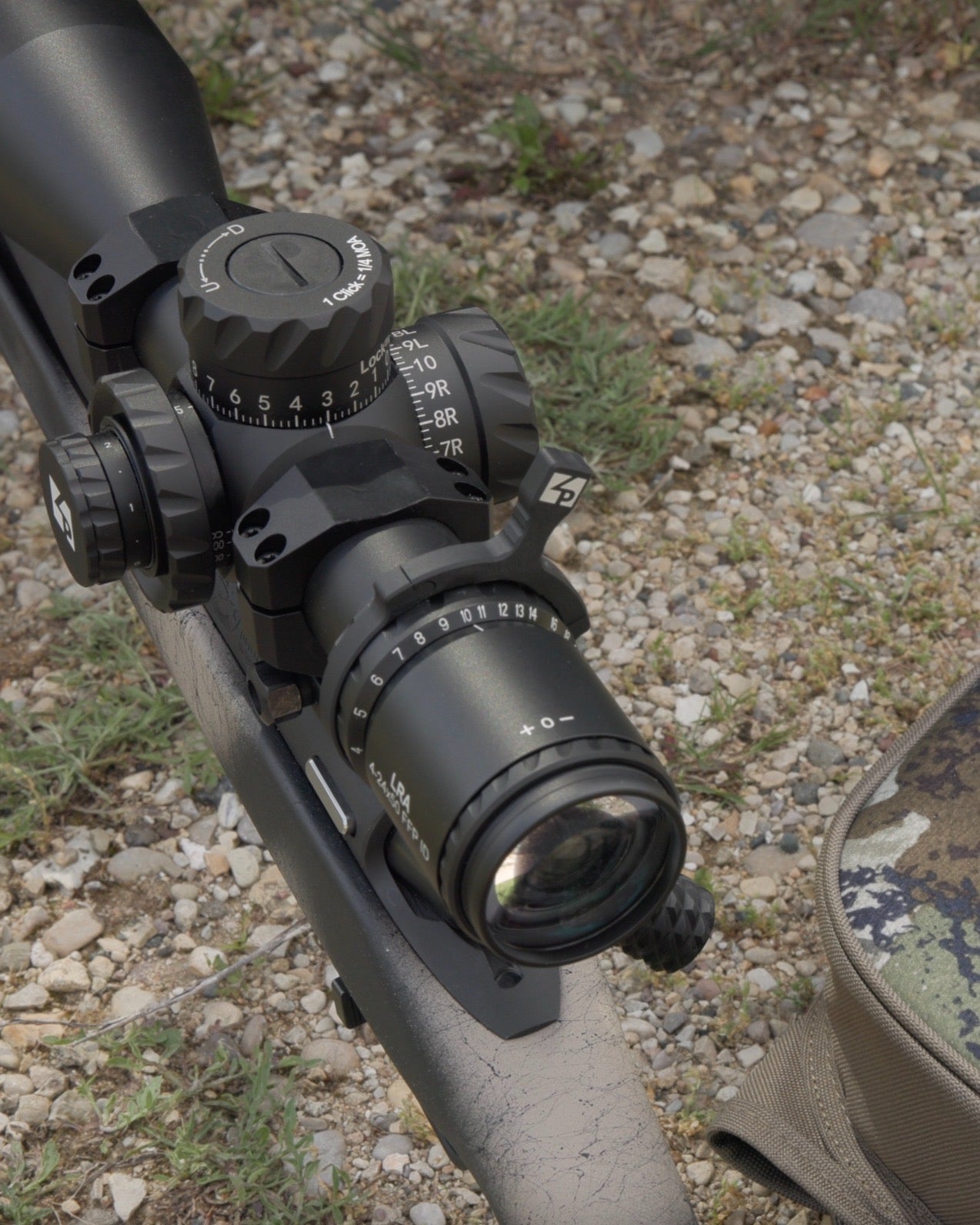 MOA scope mounted on a hunting rifle, demonstrating its application in precision shooting scenarios